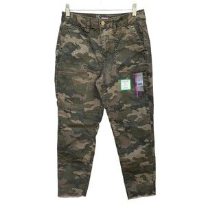 No boundaries Youth 7-9 Sz M Classic Camouflage High Waist skinny ankle pants